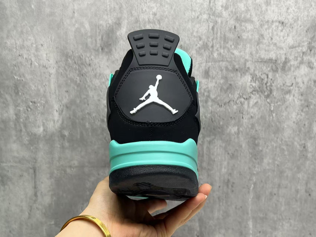 Air Jordan 4 Retro Sneakers | Tiffany Black / Turquoise