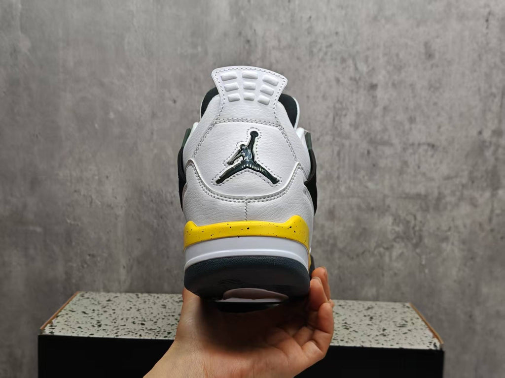 Air Jordan 4 Retro Men's & Women's Sneakers | White / Yellow / Black