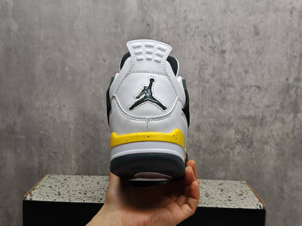 Air Jordan 4 Retro Men's & Women's Sneakers | White / Yellow / Black