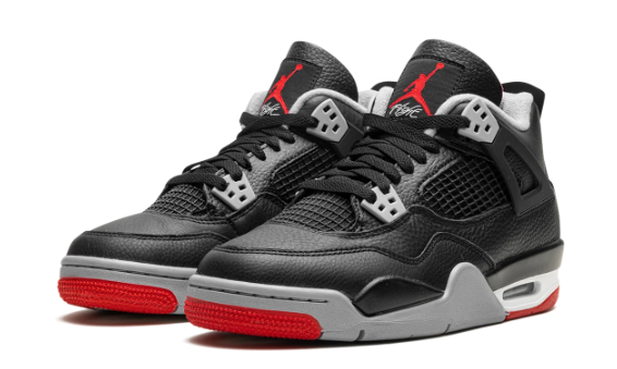 Air Jordan 4 GS Sneakers | Bred Reimagined